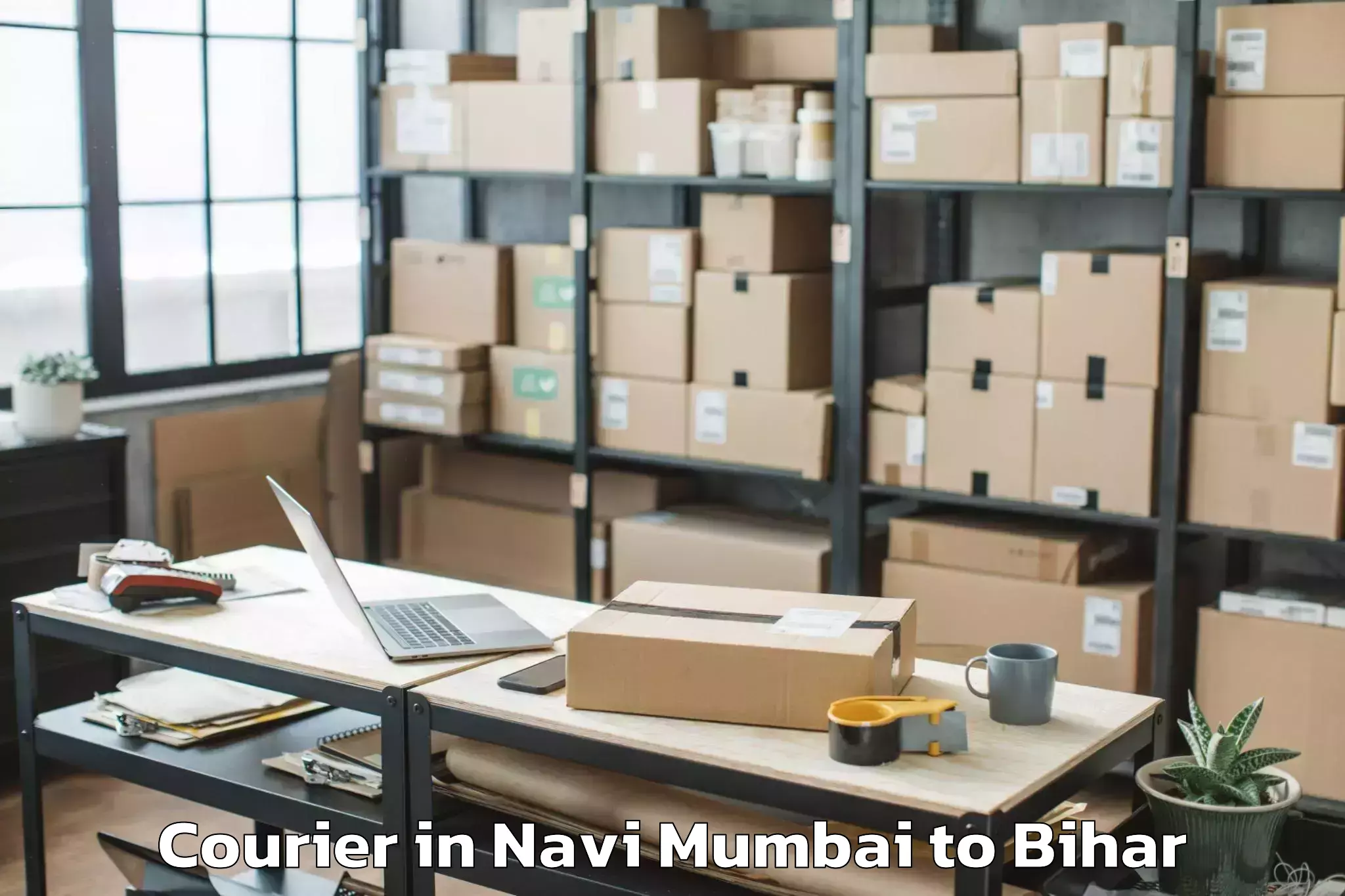 Book Navi Mumbai to Baruni Courier Online